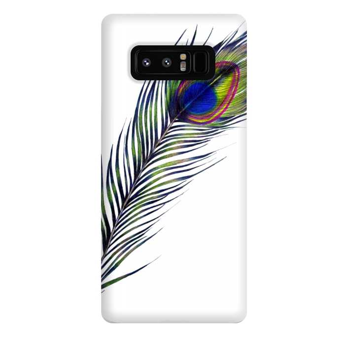 Galaxy Note 8 StrongFit The Peacock's Feather by ECMazur 