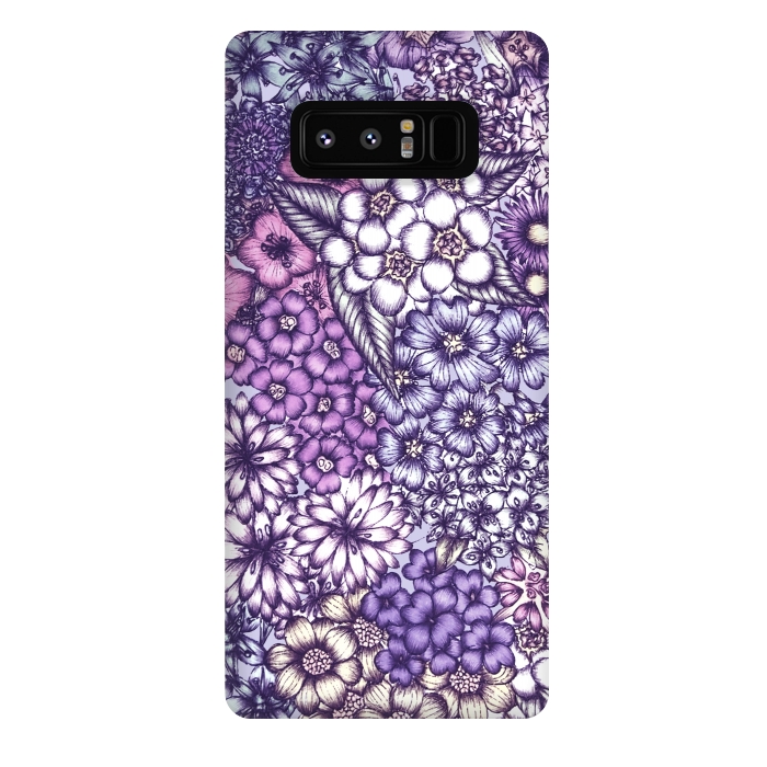 Galaxy Note 8 StrongFit Faded Blossoms by ECMazur 