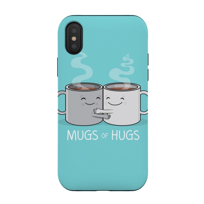 iPhone Xs / X StrongFit Mugs of Hugs by Wotto