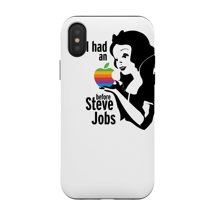 iPhone Xs / X StrongFit Snow White I Had An Apple by Alisterny