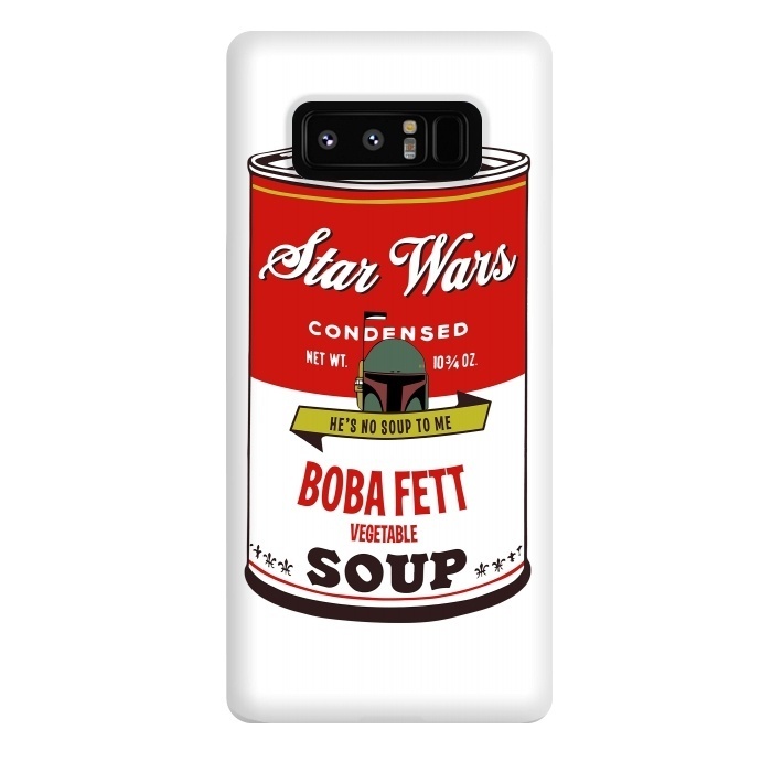 Galaxy Note 8 StrongFit Star Wars Campbells Soup Boba Fett by Alisterny