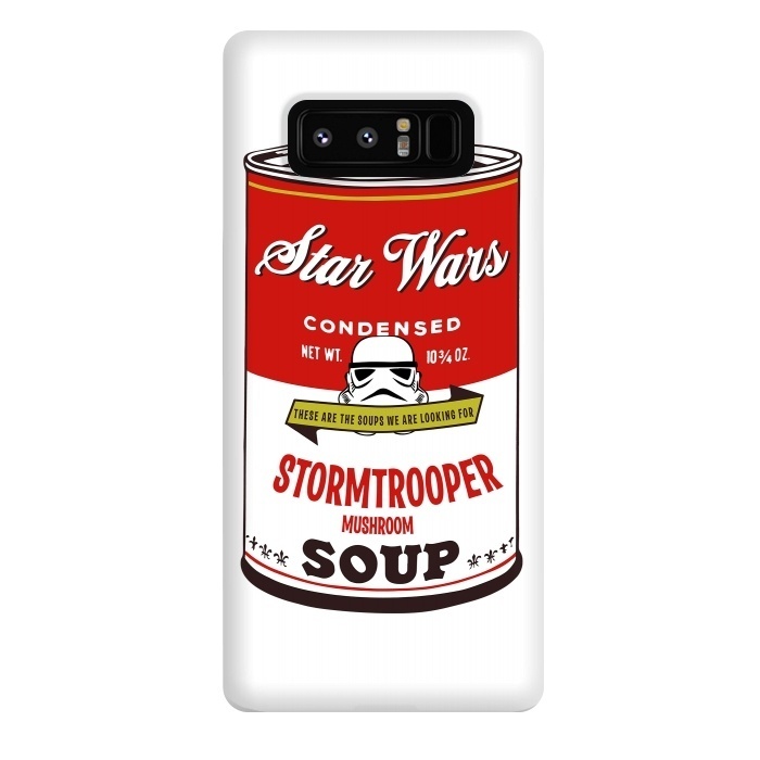 Galaxy Note 8 StrongFit Star Wars Campbells Soup Stormtrooper by Alisterny
