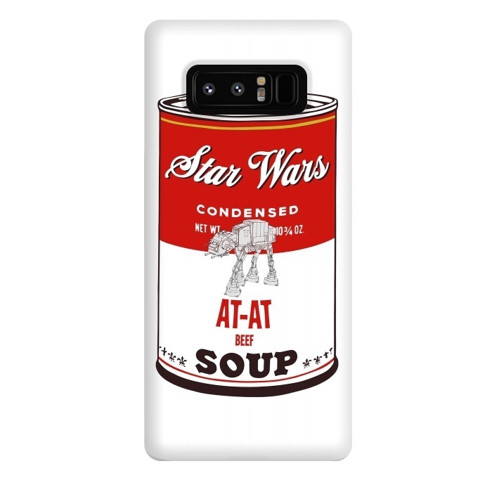 Galaxy Note 8 StrongFit Star Wars Campbells Soup At-At by Alisterny