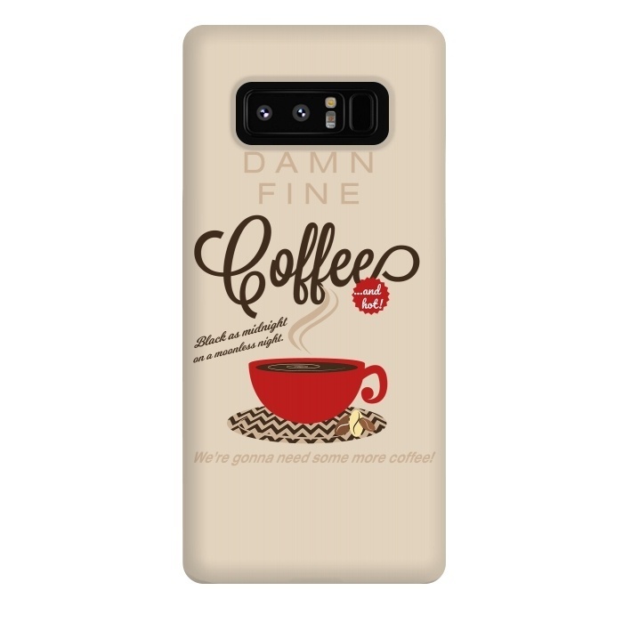 Galaxy Note 8 StrongFit Twin Peaks Damn Fine Coffee by Alisterny