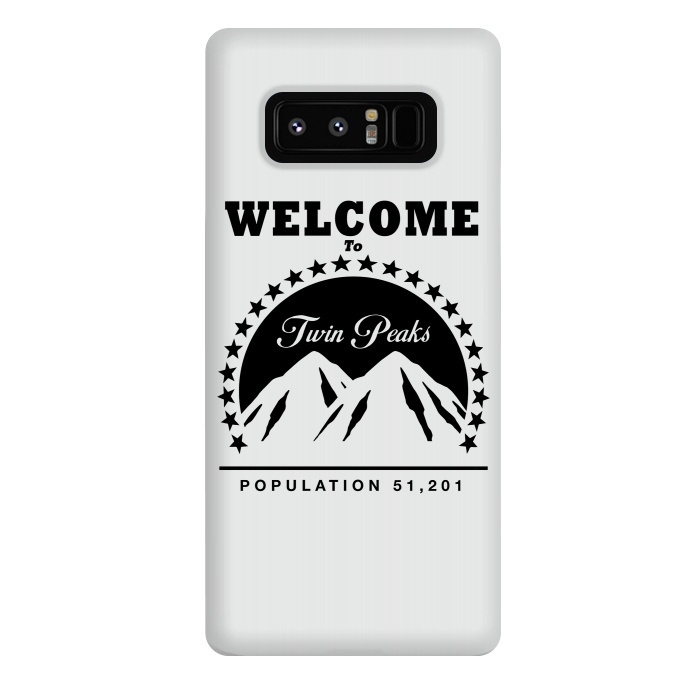 Galaxy Note 8 StrongFit Twin Peaks Paramount Logo by Alisterny