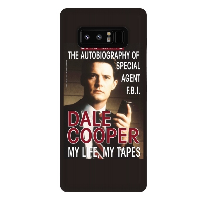 Galaxy Note 8 StrongFit Twin Peaks Dale Cooper Book by Alisterny