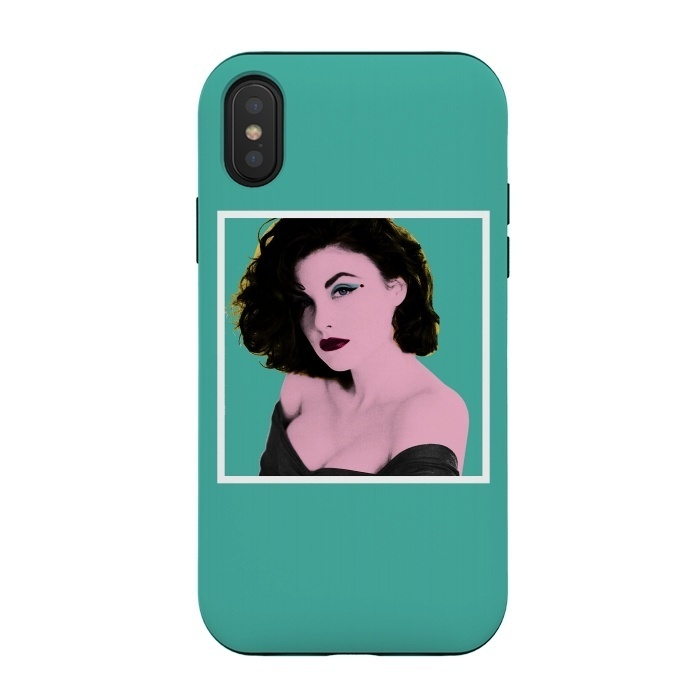 iPhone Xs / X StrongFit Twin Peaks Audrey Horne Pop Art by Alisterny