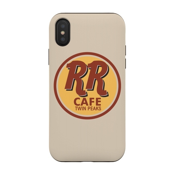 iPhone Xs / X StrongFit Twin Peaks RR Cafe by Alisterny