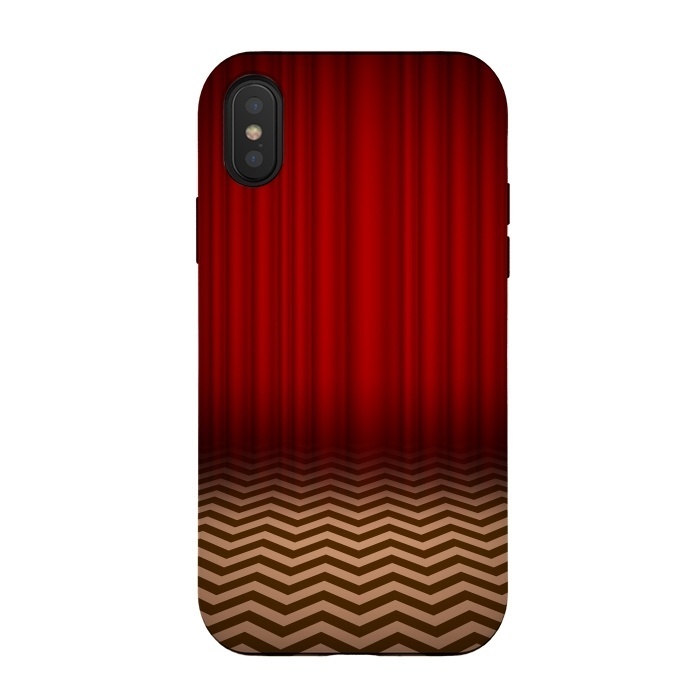 iPhone Xs / X StrongFit Twin Peaks Red Room by Alisterny