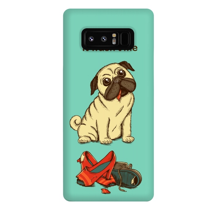 Galaxy Note 8 StrongFit Dog And Shoes by Coffee Man