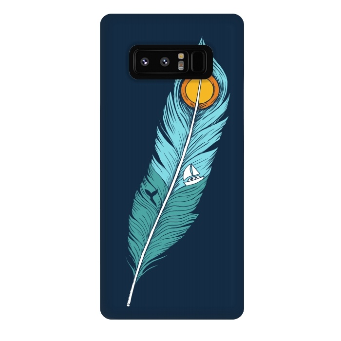 Galaxy Note 8 StrongFit Feather Landscape by Coffee Man