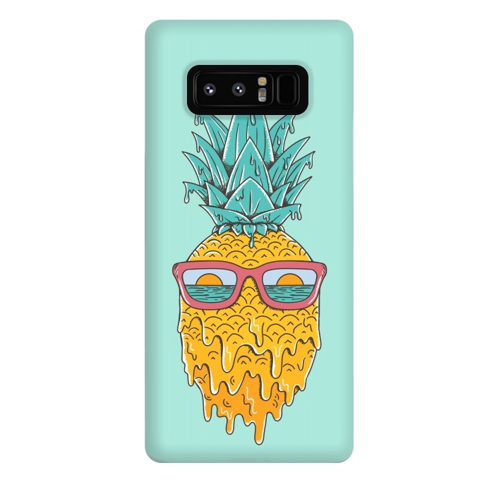 Galaxy Note 8 StrongFit Pineapple Summer Blue by Coffee Man