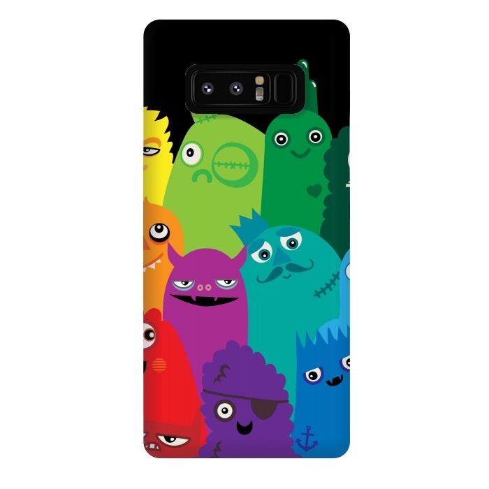 Galaxy Note 8 StrongFit Phone full of Monsters by Wotto