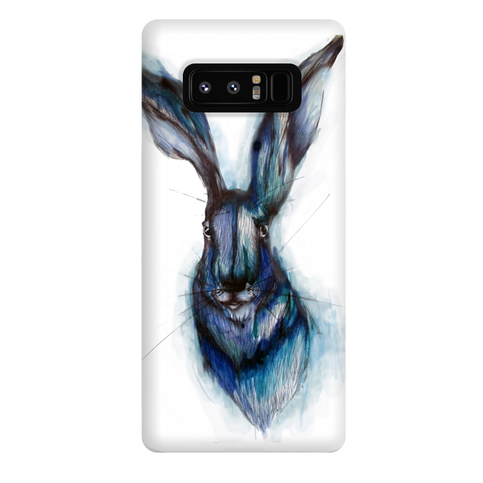 Galaxy Note 8 StrongFit Blue Hare by ECMazur 