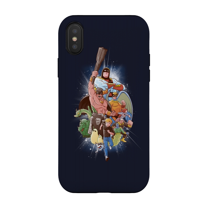 iPhone Xs / X StrongFit CHILDHOOD HEROES by SKULLPY