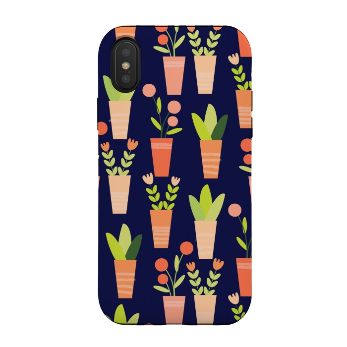 iPhone Xs / X StrongFit little garden by Edith May