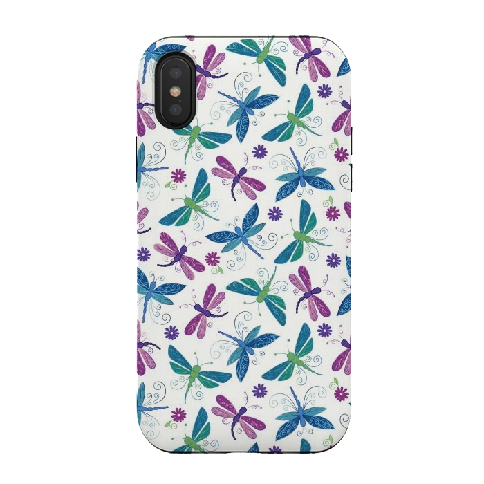 iPhone Xs / X StrongFit Dragonflies by TracyLucy Designs