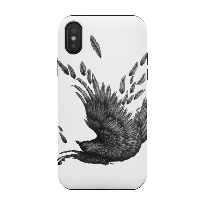 iPhone Xs / X StrongFit Raven Unravelled by ECMazur 