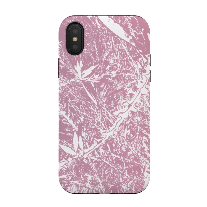 iPhone Xs / X StrongFit Pink Floral Art by Zala Farah