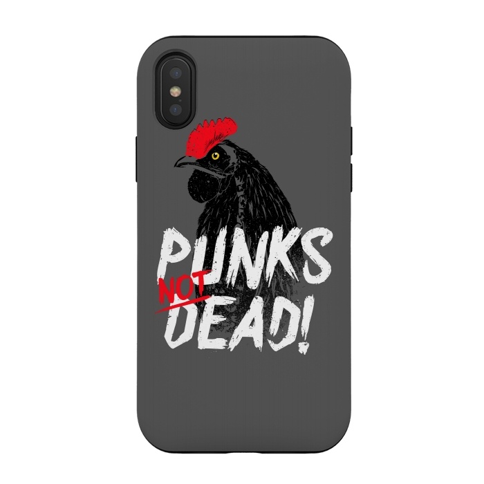 iPhone Xs / X StrongFit Punks not dead! by Mitxel Gonzalez