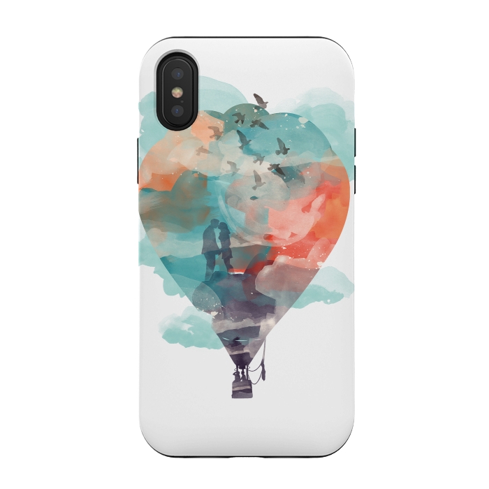 iPhone Xs / X StrongFit Fly and Free by Elizabeth Dioquinto
