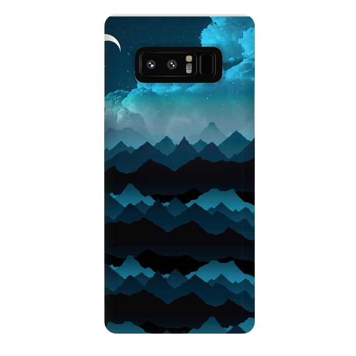 Galaxy Note 8 StrongFit Midnight Blue by Elizabeth Dioquinto