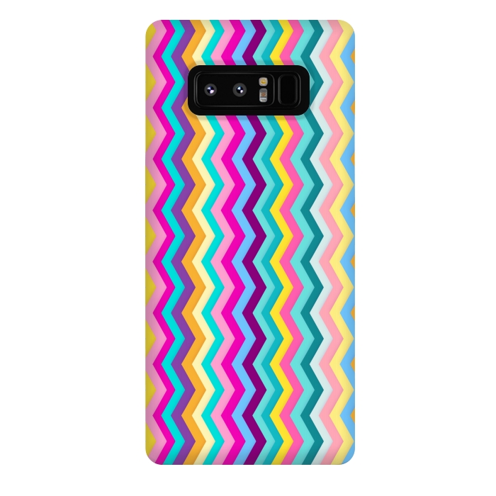 Galaxy Note 8 StrongFit Zigzag by Elizabeth Dioquinto