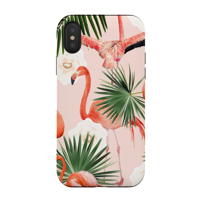 iPhone Xs / X StrongFit Flamingo Guava by Uma Prabhakar Gokhale