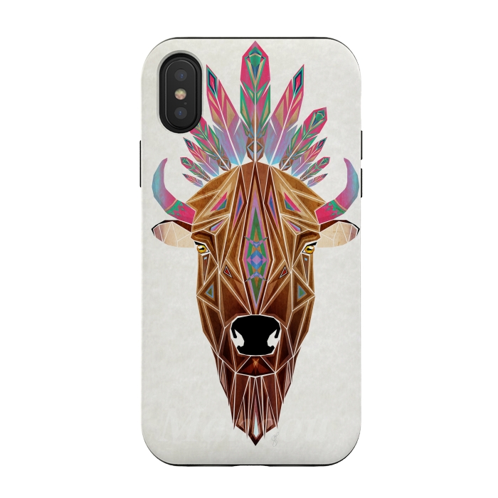 iPhone Xs / X StrongFit bison by Manoou