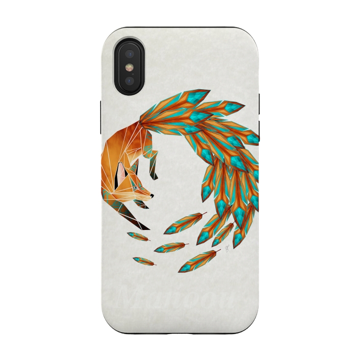 iPhone Xs / X StrongFit fox cercle by Manoou