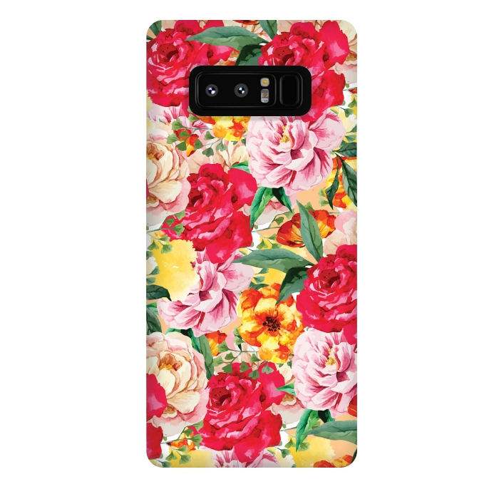 Galaxy Note 8 StrongFit Red Roses by Rossy Villarreal