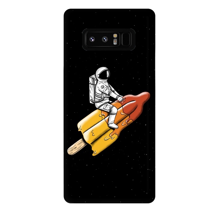 Galaxy Note 8 StrongFit Astronaut Melted Rocket by Coffee Man