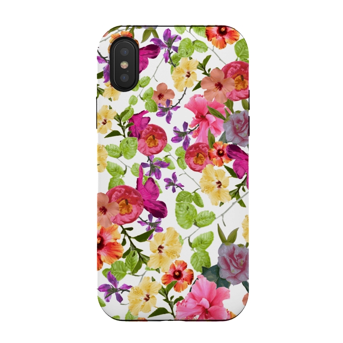 iPhone Xs / X StrongFit Zariya Flower Garden by Zala Farah