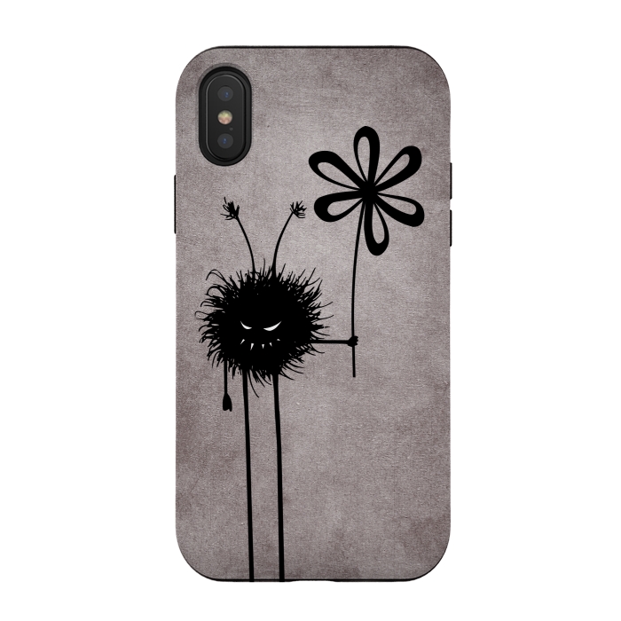iPhone Xs / X StrongFit Evil Flower Bug by Boriana Giormova