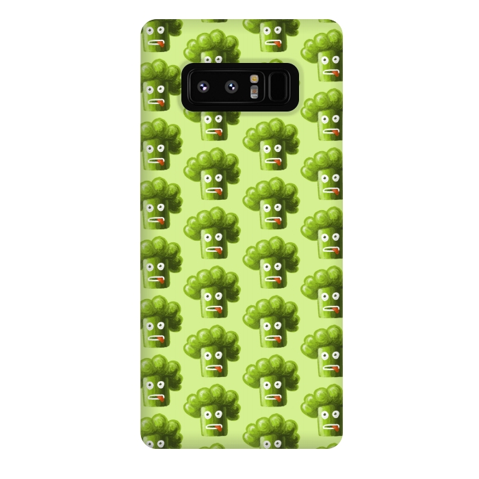 Galaxy Note 8 StrongFit Funny Broccoli Pattern by Boriana Giormova