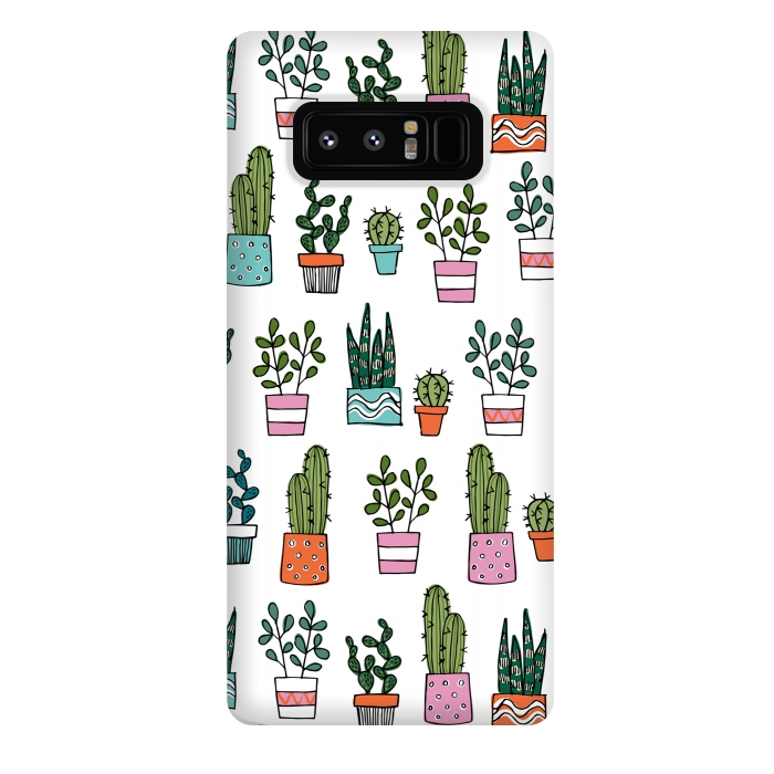 Galaxy Note 8 StrongFit cacti in pots 2 by Laura Grant