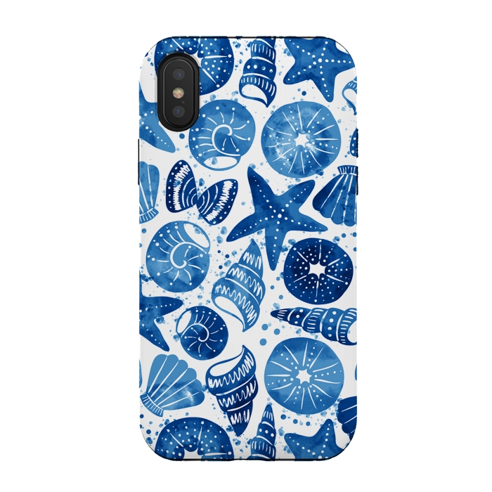 iPhone Xs / X StrongFit sea shells by Laura Grant