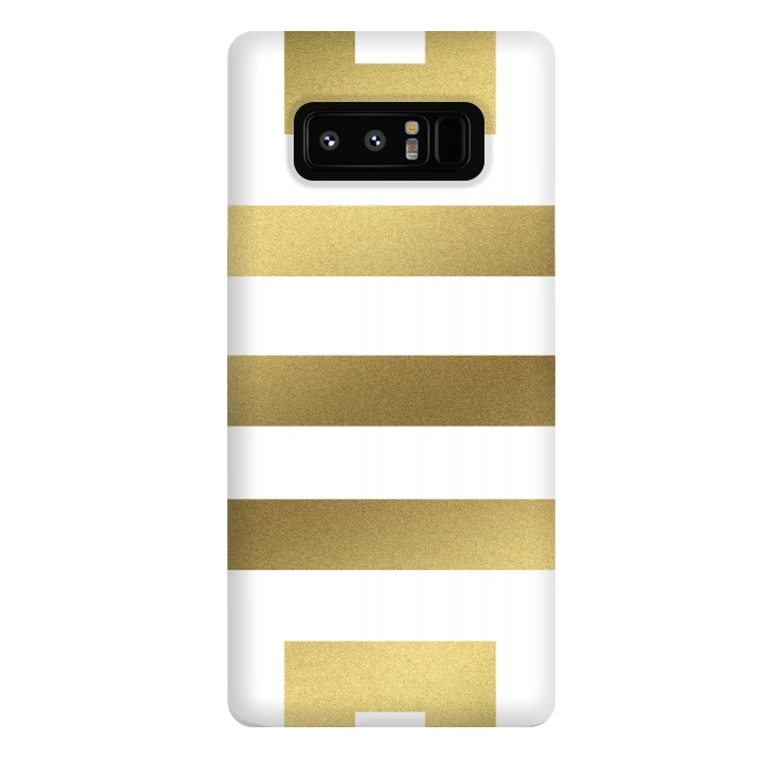 Galaxy Note 8 StrongFit Gold Stripes by Caitlin Workman