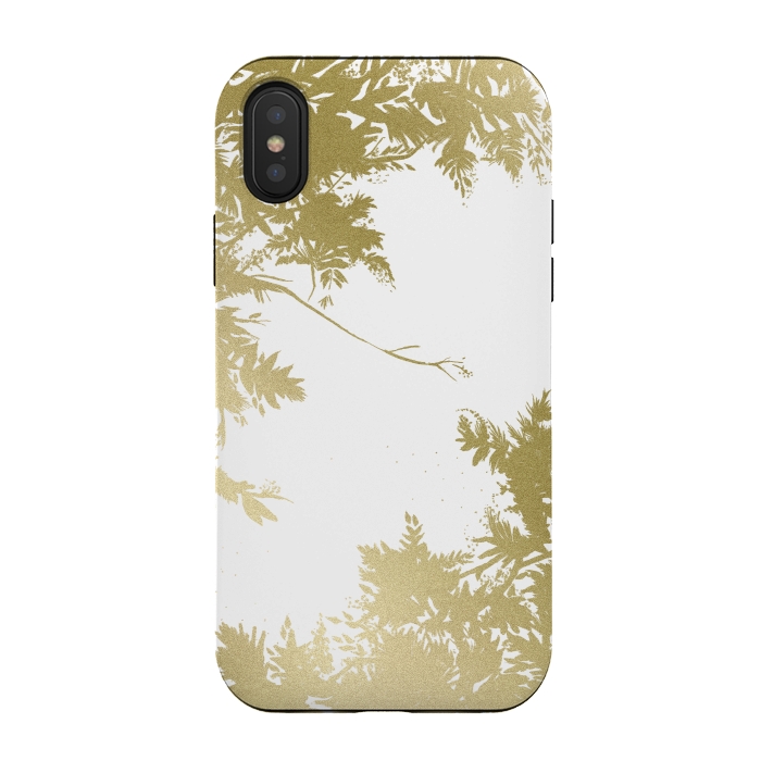 iPhone Xs / X StrongFit Night's Sky Gold by Caitlin Workman