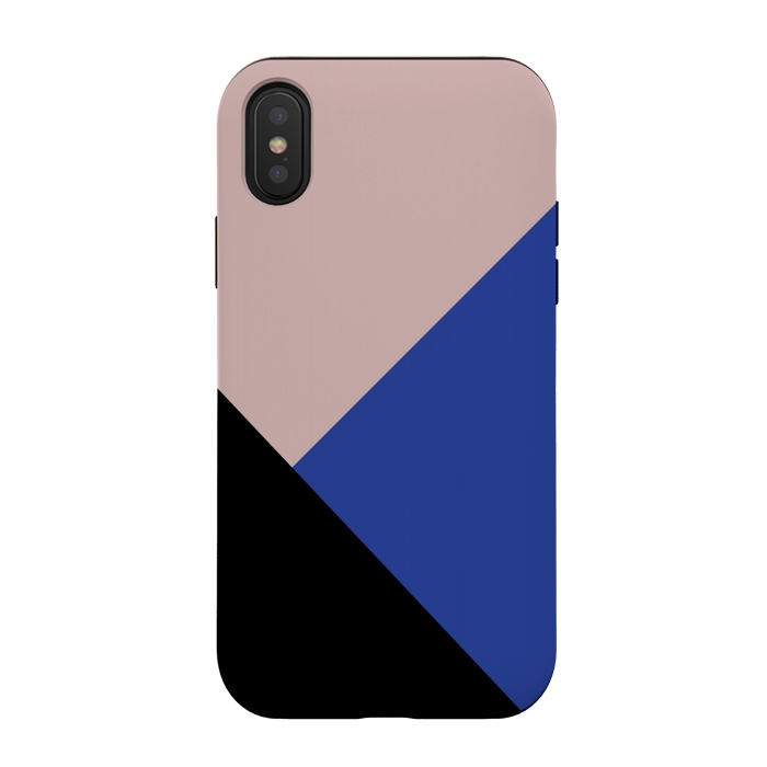 iPhone Xs / X StrongFit Color Block  by Caitlin Workman