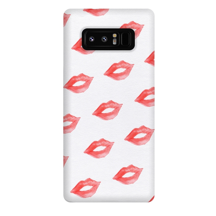 Galaxy Note 8 StrongFit Lips Red by Caitlin Workman