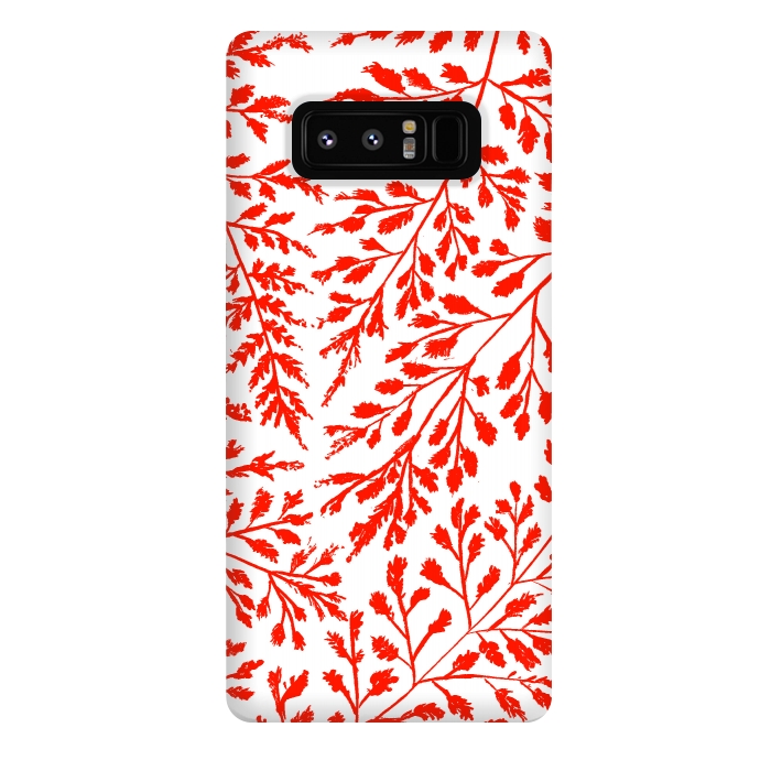 Galaxy Note 8 StrongFit Foliage Red by Caitlin Workman