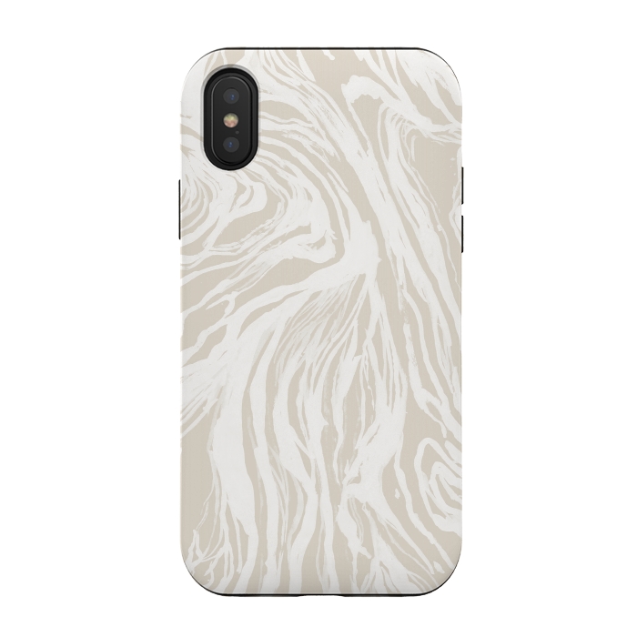 iPhone Xs / X StrongFit Nude Marble by Caitlin Workman