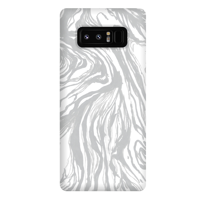 Galaxy Note 8 StrongFit Gray Marble by Caitlin Workman