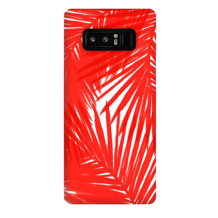 Galaxy Note 8 StrongFit Red Palms by Caitlin Workman