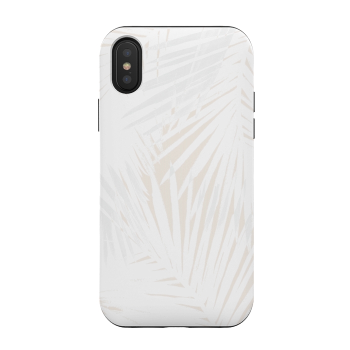 iPhone Xs / X StrongFit Blush Palms by Caitlin Workman