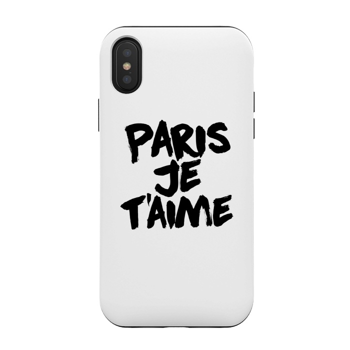 iPhone Xs / X StrongFit Paris, Je t'aime by Mitxel Gonzalez