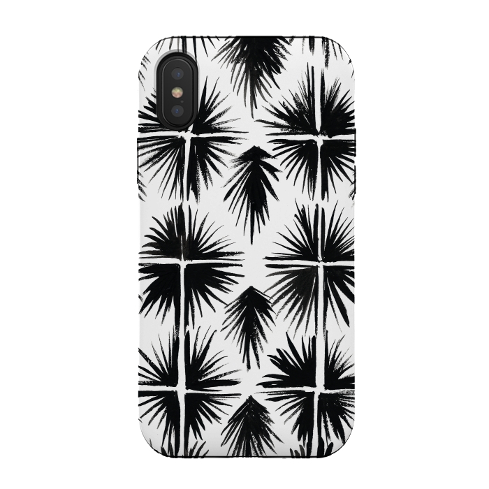 iPhone Xs / X StrongFit Radiate Black by Caitlin Workman