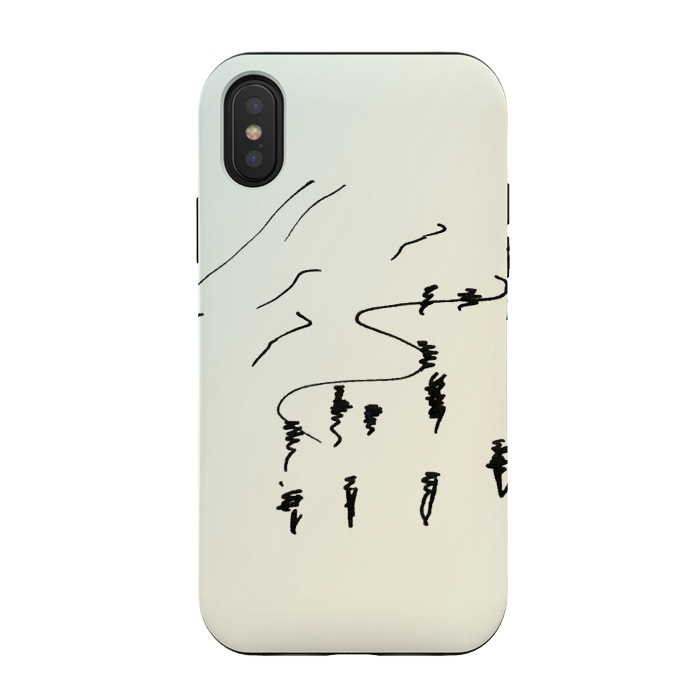 iPhone Xs / X StrongFit Beach Daze by Caitlin Workman
