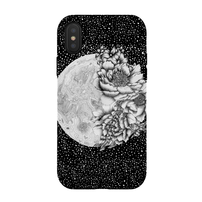 iPhone Xs / X StrongFit Moon Abloom by ECMazur 